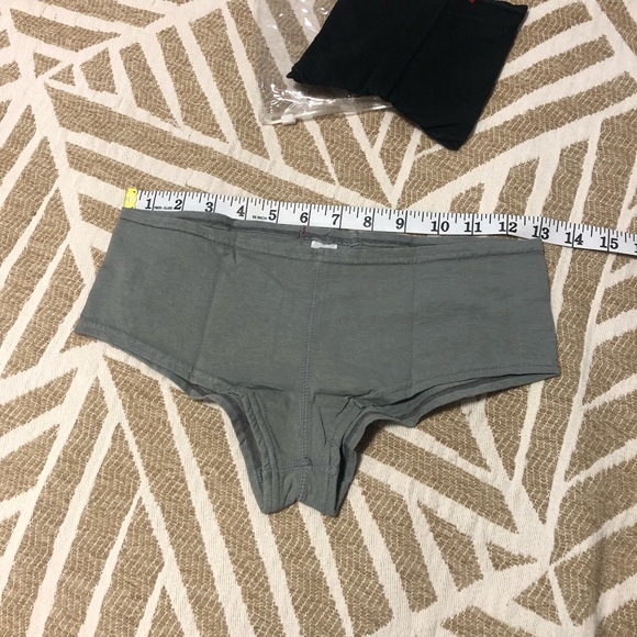 LiViTY Shorties - Black and Gray Cheeky Briefs - 2Pack - Picture 6 of 16